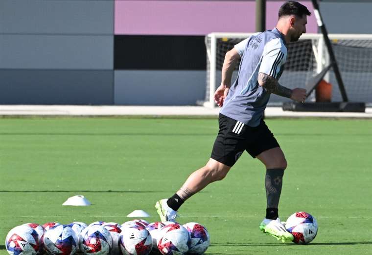 Messi entrena con el Inter Miami por primera vez desde su presentación