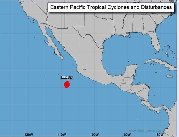 Hurac N Hilary Se Fortalece A Categor A En El Pac Fico Mexicano