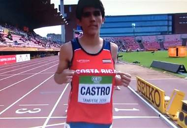 El atleta costarricense Juan Diego Castro.