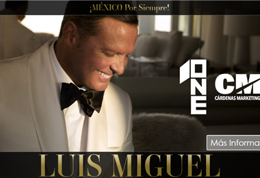 Sitio web previo al concierto de Luis Miguel