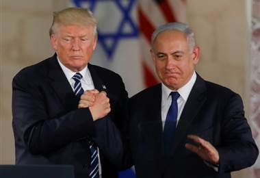 Donald Trump y Netanyahu. Foto AFP.