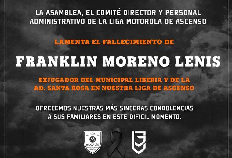 Futbolista panameño Franklin Moreno falleció en Liberia | Teletica