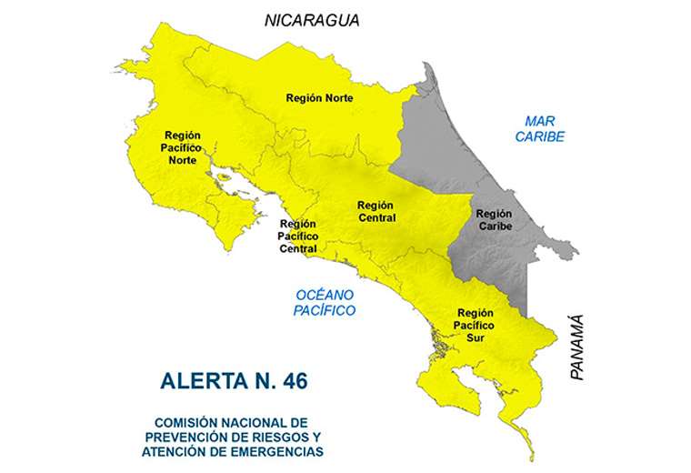 CNE declara alerta amarilla por paso de la Onda Tropical #38