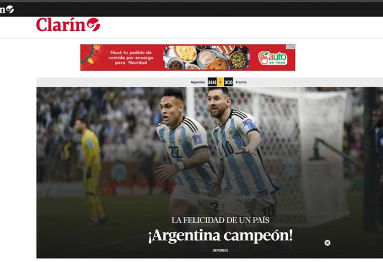 Medios argentinos celebran título mundial