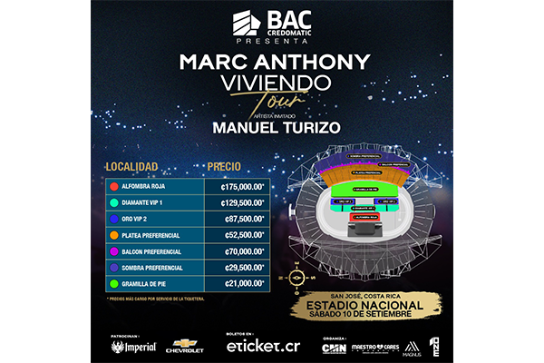Manuel Turizo será telonero de Marc Anthony en Costa Rica