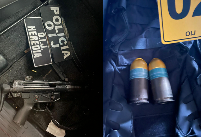 OIJ decomisó armas en Heredia