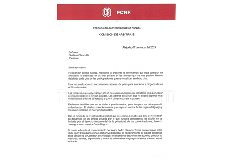 Comisión de arbitraje no acepta peticiones de Saprissa