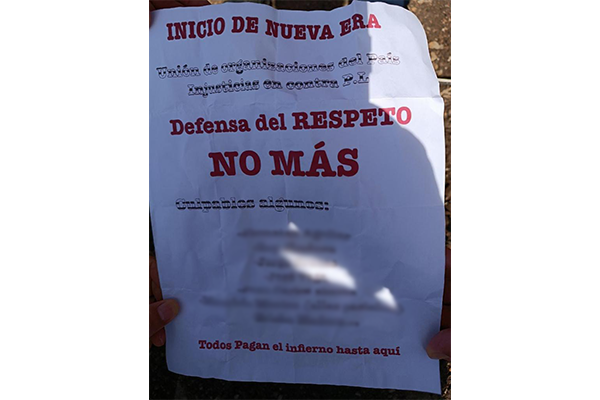 Granada lanzada a policía de cárcel La Reforma