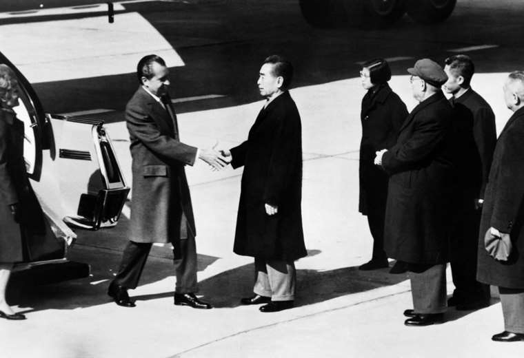 Richard Nixon y Zhou Enlai