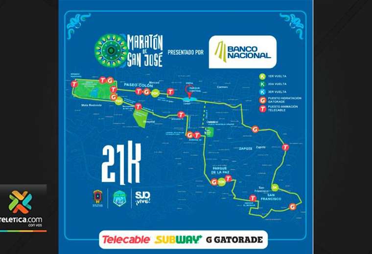 Recorridos Maratón San José