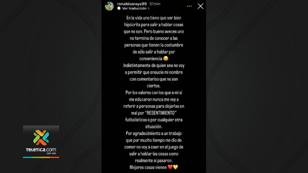 Comentario de Luis Ronaldo Araya