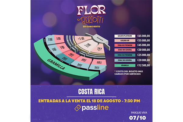 Entradas para concierto de Floricienta salen a la venta esta noche