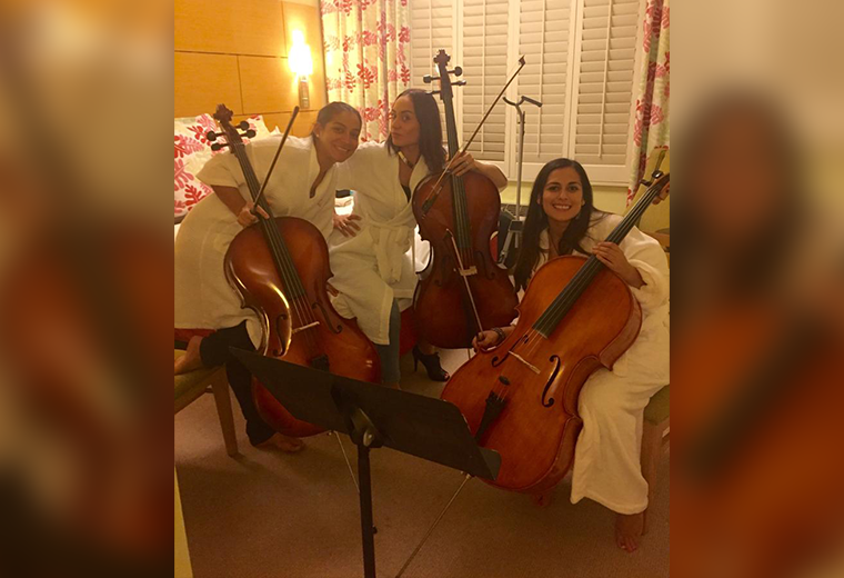 Tres amigas costarricenses y cellistas fueron parte de serie de HBO
