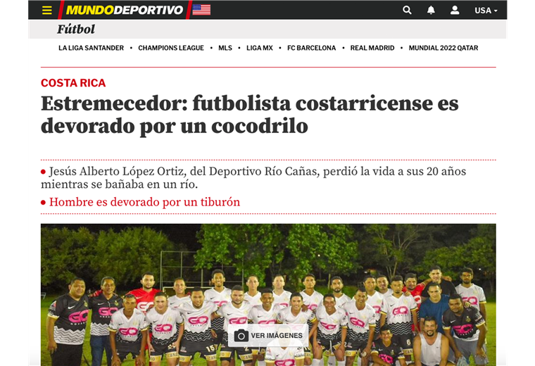Medios internacionales destacan muerte de joven por cocodrilo