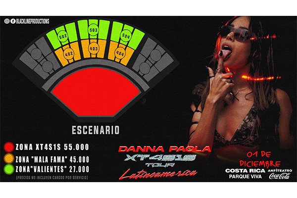 Danna Paola dará concierto en Costa Rica