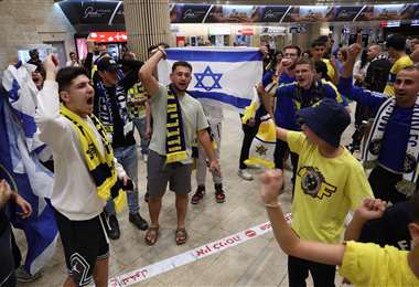 Aficionados del Maccabi Tel Aviv. AFP