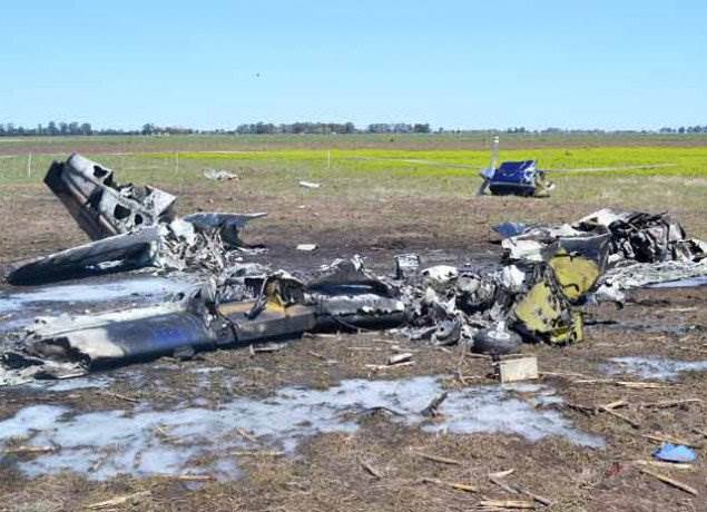 Cae avioneta en Argentina y mueren los cinco ocupantes