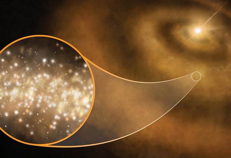 Los diamantes que explican la misteriosa luz que emana de la Vía Láctea