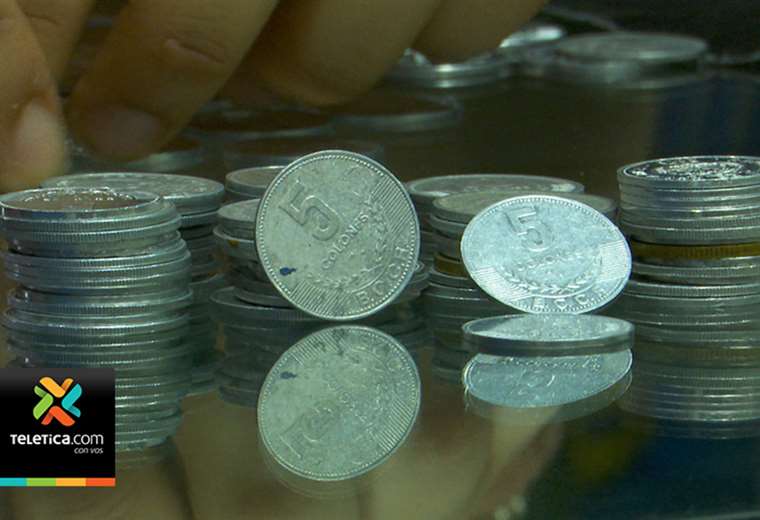 Monedas de ₡5 seguirán en circulación pese a que Banco Central no las acuñará más 