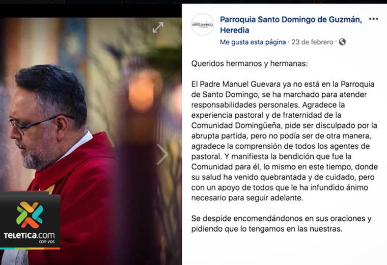 Sacerdote Manuel Guevara Fonseca pasará la noche en las celdas de los Tribunales