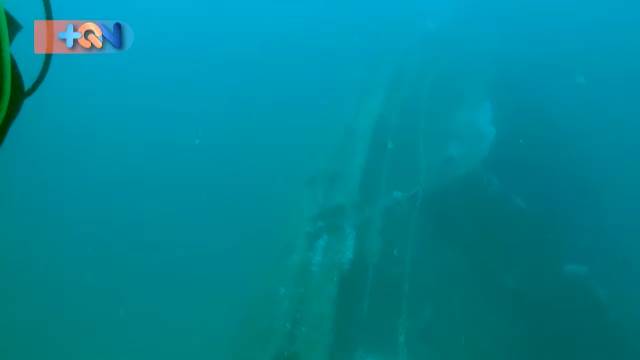 Un velero hundido a 28 metros de profundidad