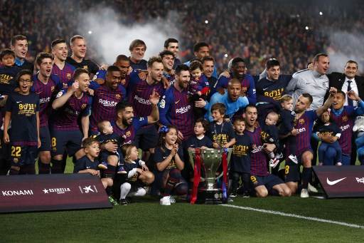 Messi, Suárez, Piqué... Los héroes del título barcelonista