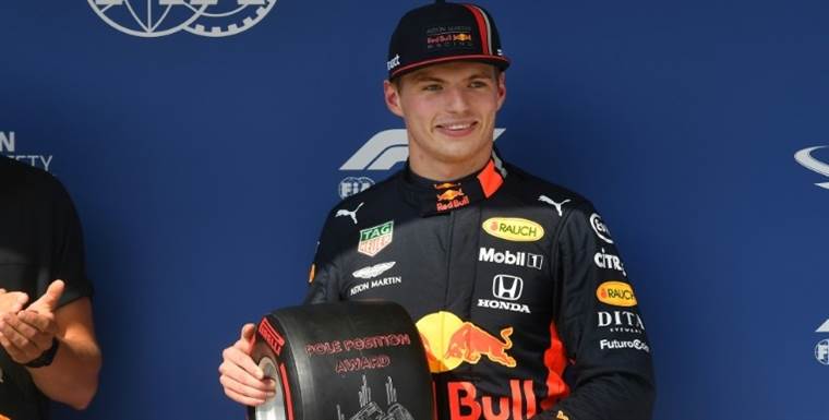Verstappen logra al fin la primera pole position de su carrera