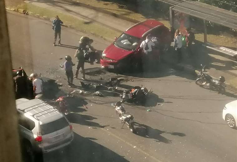 Accidente de tránsito deja un muerto y varios heridos en Goicoechea