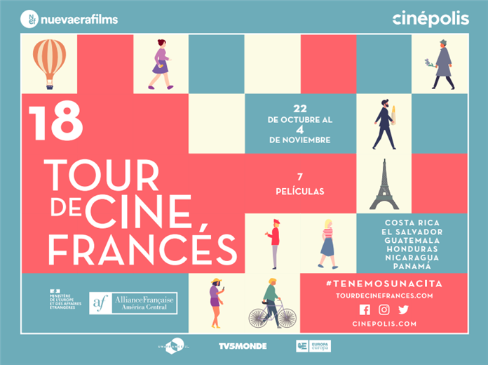 Tour de cine francés llega con siete nuevas películas Teletica