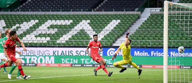 Goleada del Leverkusen en cierre de primera fecha tras reanudación de Bundesliga