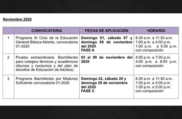 Este es el nuevo calendario para Bachillerato por Madurez  Teletica