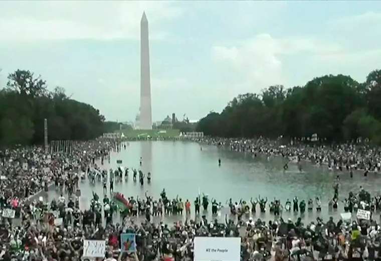 Miles se congregaron en Washington para protestar contra racismo