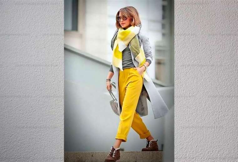 Amarillo y gris: los colores de moda