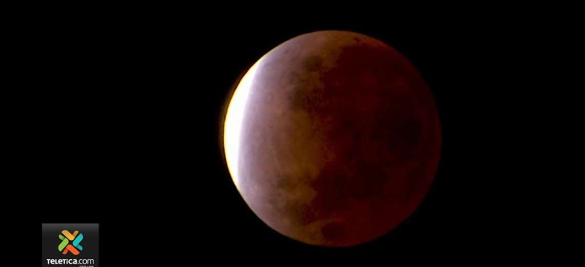 Así se vio el impresionante eclipse lunar en Costa Rica Teletica