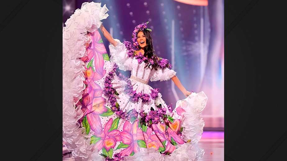 Miss Costa Rica desfiló en traje típico "Fue un sueño hecho realidad
