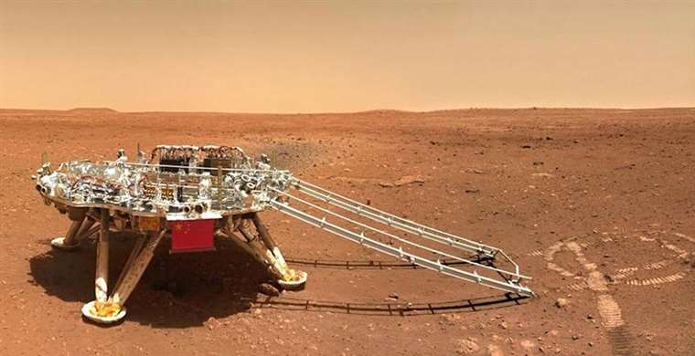 China deja su "huella" en Marte