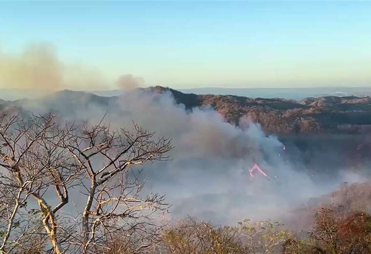 150 bomberos continúan luchando contra incendios forestales en Guanacaste