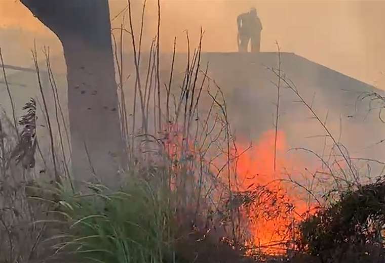 Video: Incendio de charral amenaza varias casas en Heredia