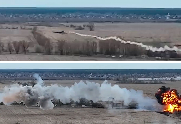 Impactante video muestra cómo misil ucraniano derriba helicóptero ruso
