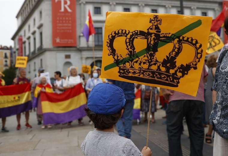 Manifestación contra el rey emérito Juan Carlos I