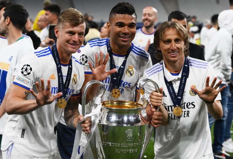 Nueve jugadores del Real Madrid suman cinco Champions y se colocan a una del récord de Gento