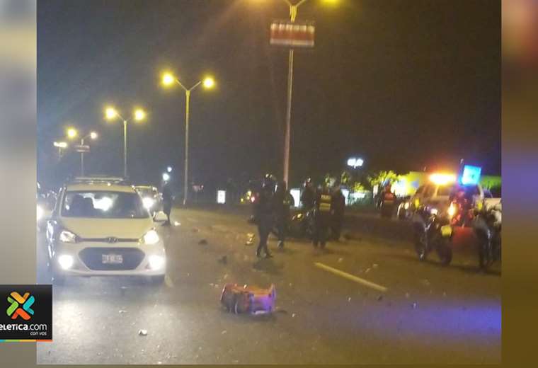 Motociclista y acompañante mueren durante persecución policial en la General Cañas