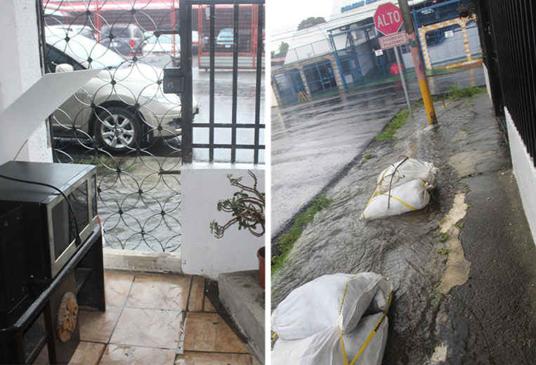 ¿Naciente de agua en pleno centro de Curridabat?