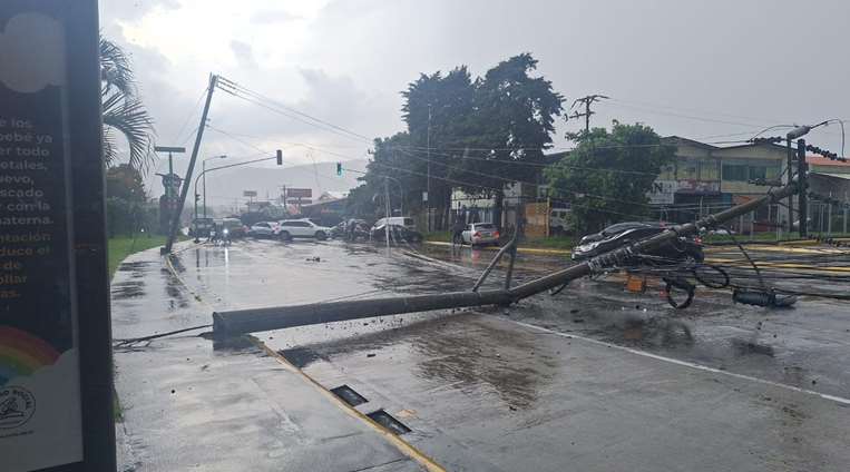 Emergencia causada por fuertes lluvias