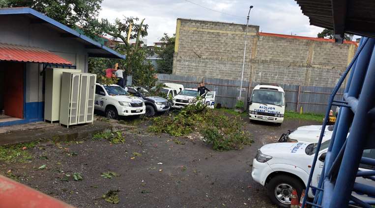 Emergencia causada por fuertes lluvias