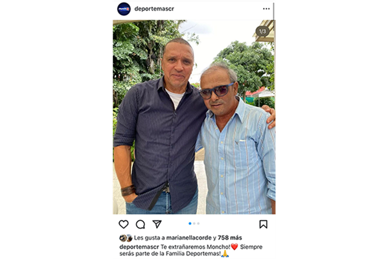 Erick Lonis con Ramón Luis Méndez