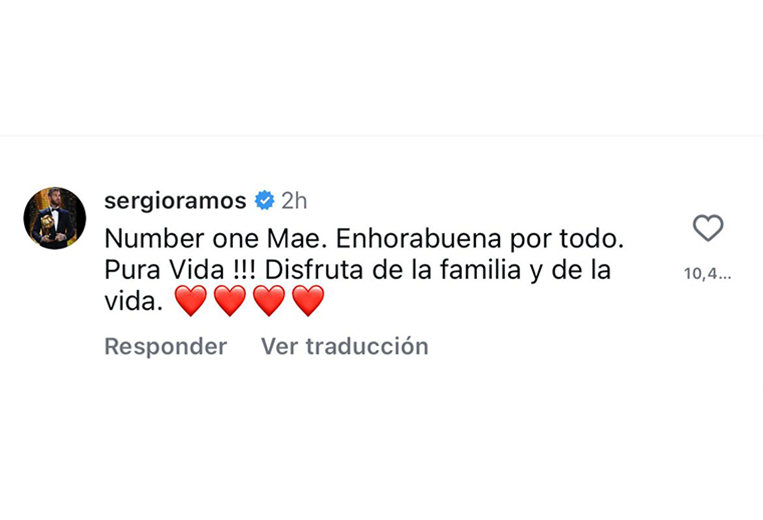 Sergio Ramos a Keylor Navas