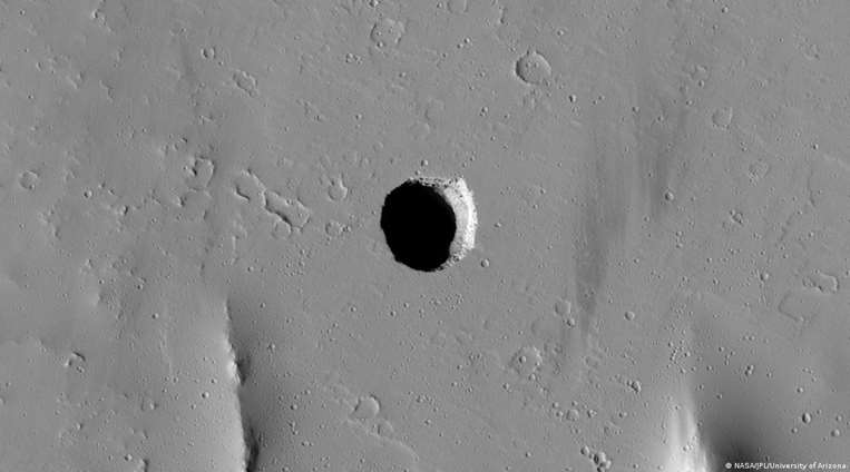 Hay una misteriosa fosa en la superficie de Marte ¿Qué hay dentro de este agujero?