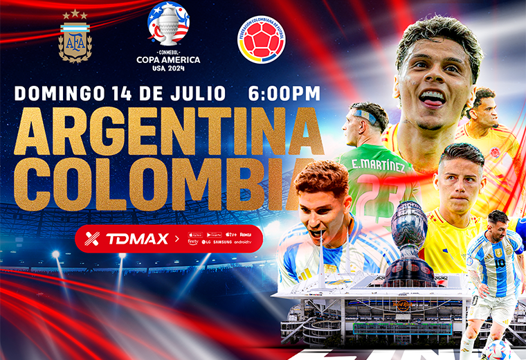 Final de Copa América Argentina vs. Colombia en vivo por TDMAX Teletica
