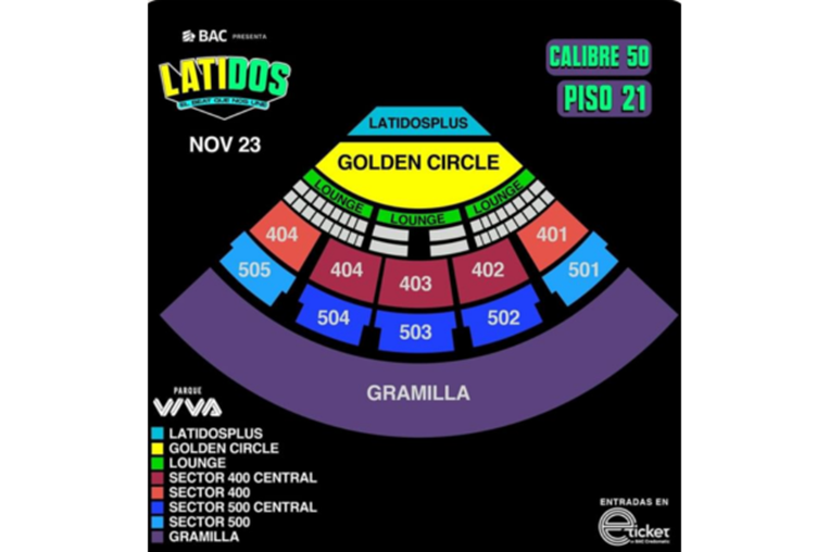 precios entradas piso 21 y calibre 50 